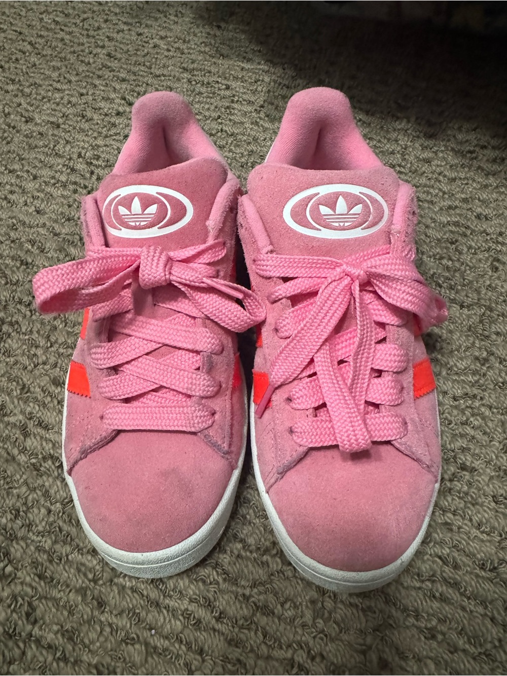 Pink ADIDAS CAMPUS SHOES- kids 5 (women’s 6.5)